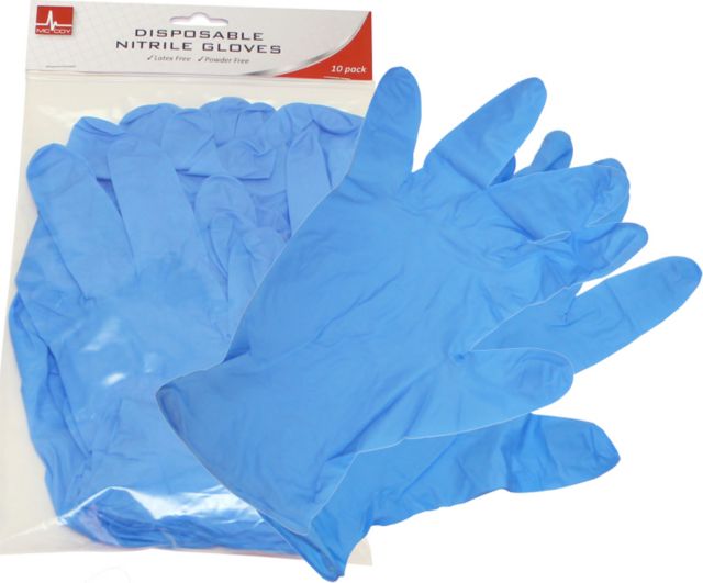 NITRILE GLOVES 10 PACK MEDIUM