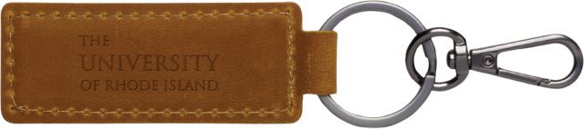 University of Rhode Island Leather Keychain